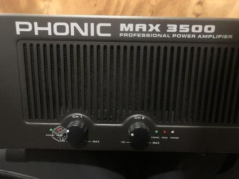 Power amplificador phonic 3500 watts