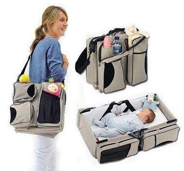 Bolso cama cuna 3x1 para viaje con bebe