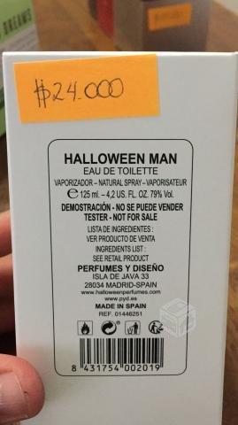 Perfume Tester Halloween Hombre 125ml