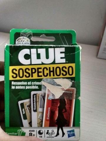 Clue sospechoso hasbro cartas nuevo