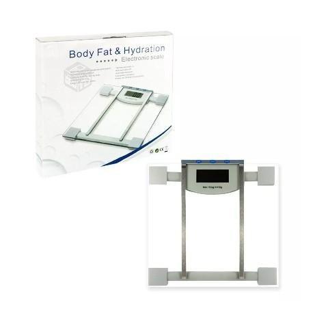 Balanza digital con medidor de grasa y agua