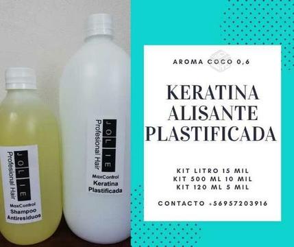 Keratina Alisante Litro incluye shampoo e instruct