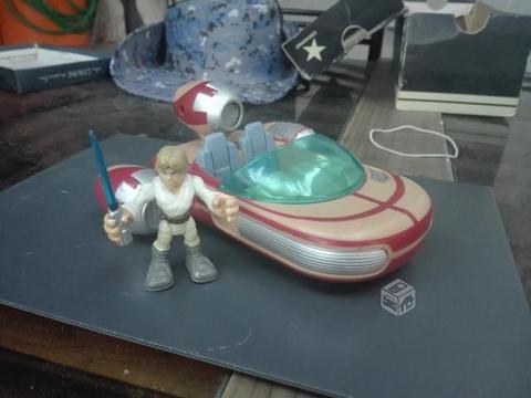 Star Wars Playskool - Landspeeder y Luke