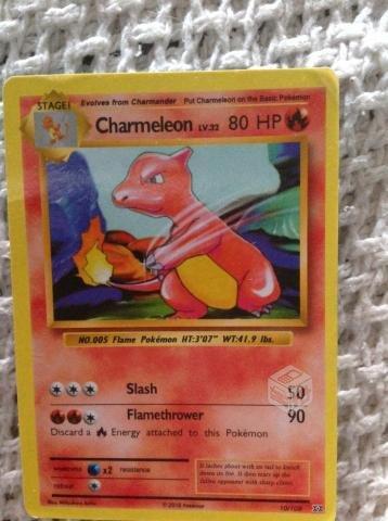 Carta Pokemon Charmeleon. Hp 80