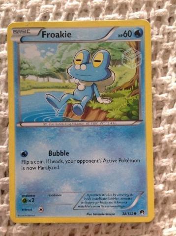 Carta Pokemon Froakie. Hp 60