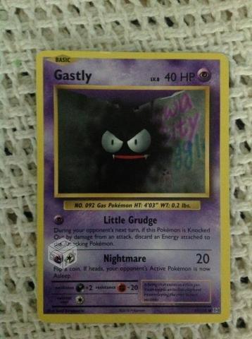 Carta Pokemon Gastly. Hp 40