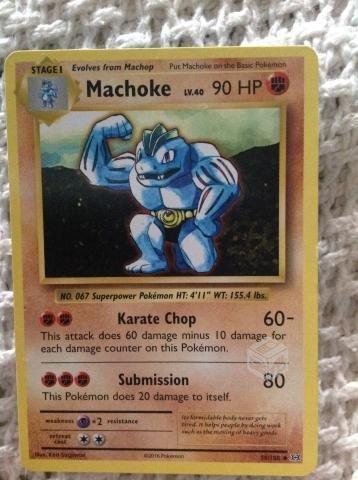 Carta Pokemon Machoke. Hp 90