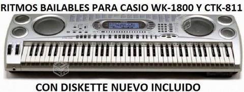 Ritmos y sonidos para casio wk1800