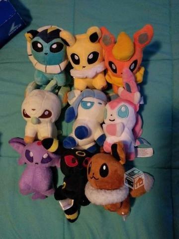 Peluche eevee y sus evoluciones