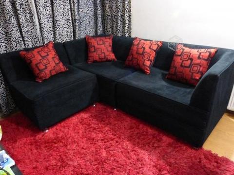 Sofa seccional negro