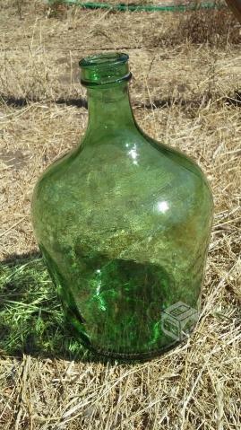 Garrafa de vidrio 5 litros verde clara
