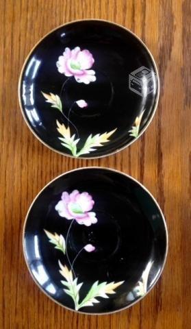 Platitos de café, porcelana japonesa, años 50