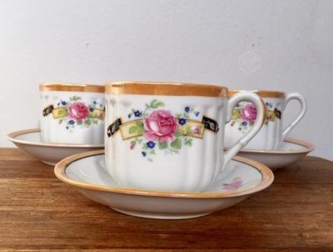 Tazas de té, porcelana japonesa, vintage