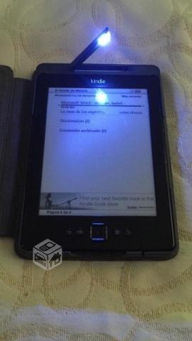 Kindle con funda