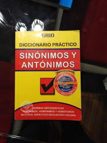 Libro sinónimo y antónimo