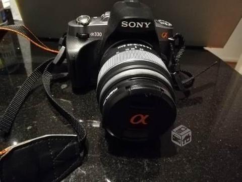 Camara reflex sony alpha 330 impecable con lente