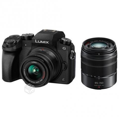 Panasonic Lumix DMC-G7 4K con lentes 14-42mm y 45