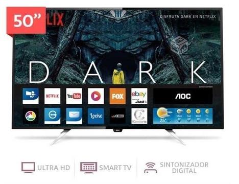 Aoc smart tv 50 pulgadas 99% nuevo