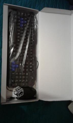 Kit teclado USB + Mouse. estilo gamer