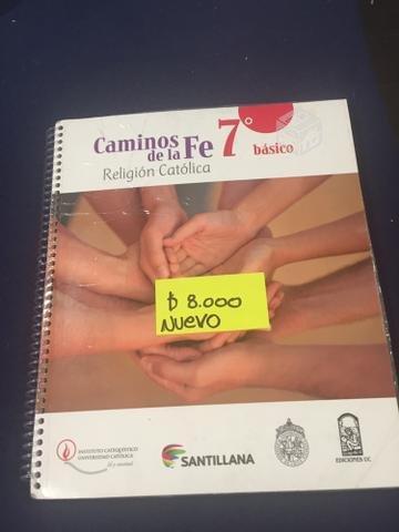 Libro de religión 7 básico caminos de la fe