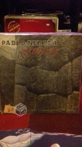 Lp vinilo Pablo Neruda - Alturas de Macchu - Picch