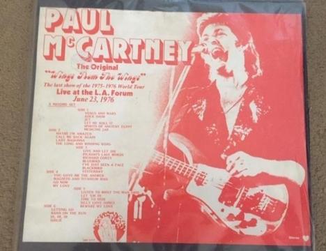 PAUL McCARTNEY WINGS vinilo triple color 1976 live