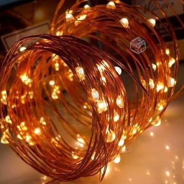 Cadenas de luces LED alambre cobre