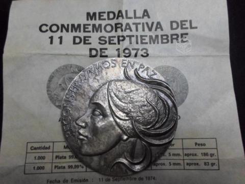 Medalla conmemorativa 11 sep 1973
