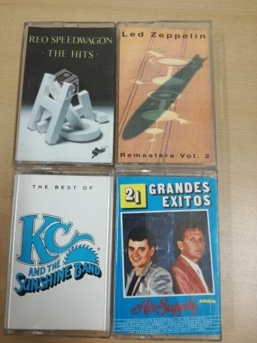 Cassettes originales Led Zeppelin, Air Supply, Reo