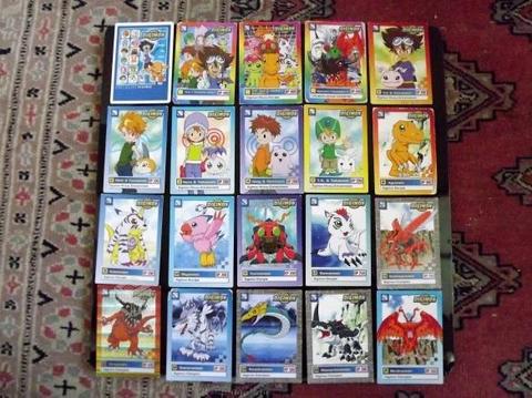 38 cartas Digimon 1ra generacion