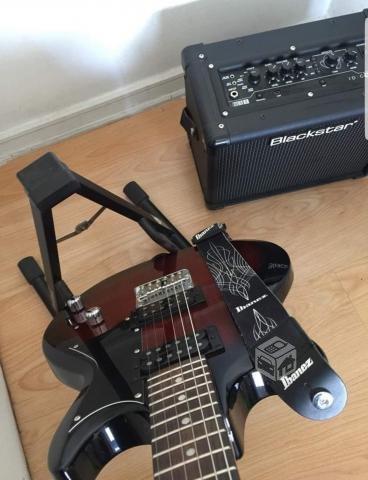Guitarra Ibanez + Amplificador Blackstar + Shure