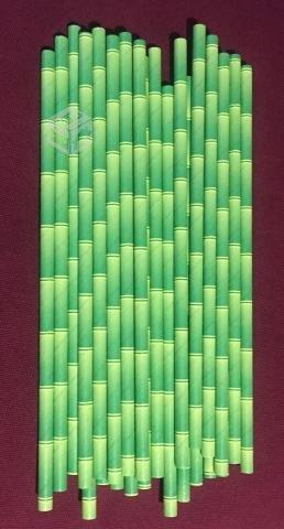 Bombillas de papel - Estilo Bambú