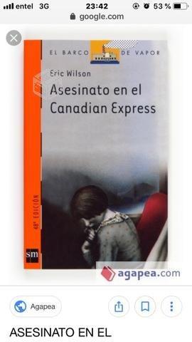 Libro: asesinato en el Canadian express