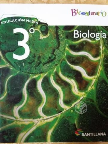 Libro Biología 3 medio Bicentenario Santillana