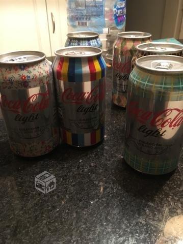 6 lastras de colección de Coca Cola