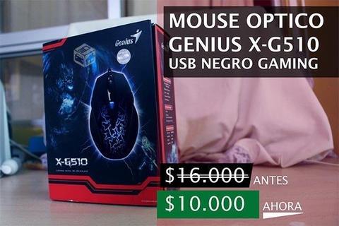 Mouse optico genius x-g510 usb negro gaming