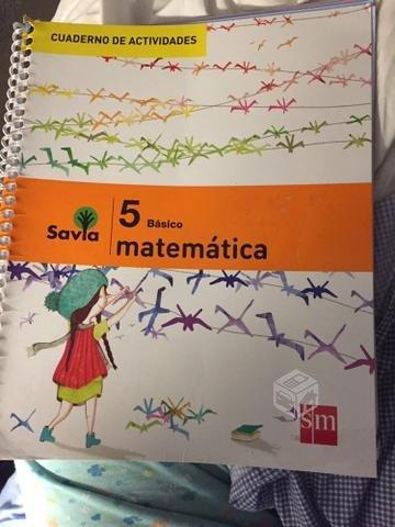 Cuaderno de actividades de Matemáticas 5to Savia