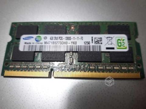 Memoria ram Samsung 4GB 2Rx8 PC3L-12800s para note