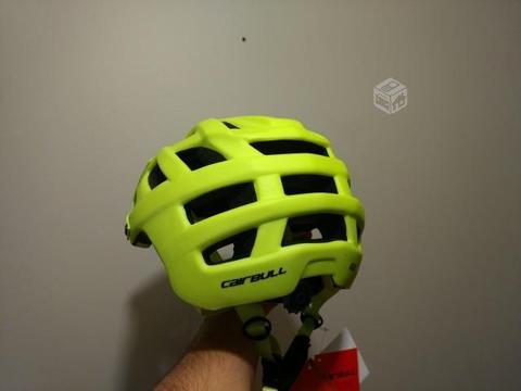 Casco bicicleta cairbull L verde fluorecente