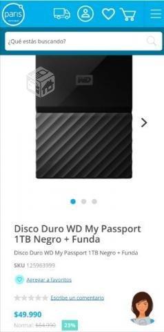 disco duro externo 1TB nuevo sellado