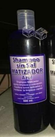 Shampoo Matizador Azul, Elimina Los Anaranjados