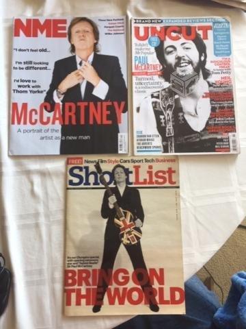 Paul McCartney lote 3 revistas USA UK