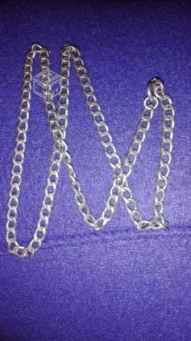 cadena de plata gruesa con diseño