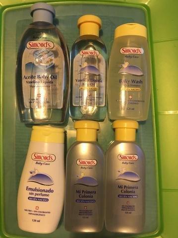 Colonia, vaselina, emulsionado, baño y champú bebe