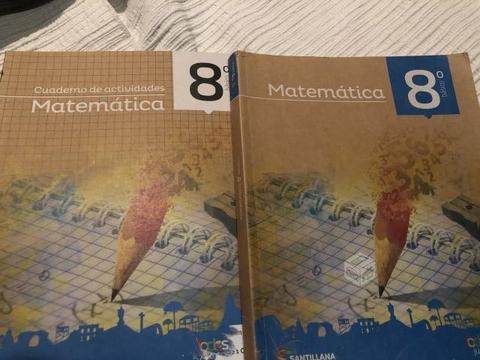 Libro matemáticas Santillana Octavo como nuevo