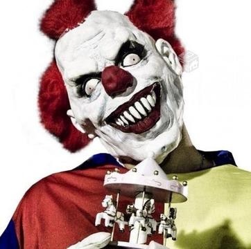 Mascara Latex Payaso Killer Clown Prank Halloween