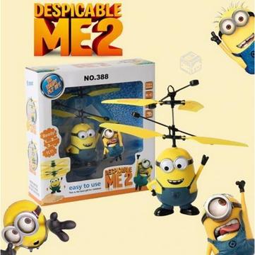 Mini Dron Helicoptero Minions Control x Inducción