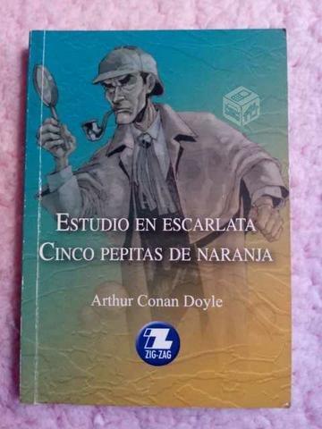 Estudio en escarlata, cinco pepitas de naranja