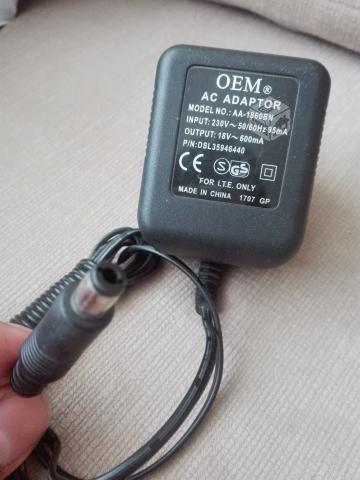 Transformador Adaptador 18v 600ma