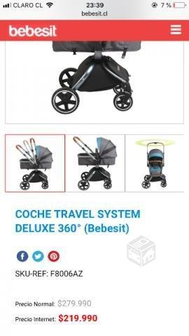 Coche travel system deluxe 360° bebesit